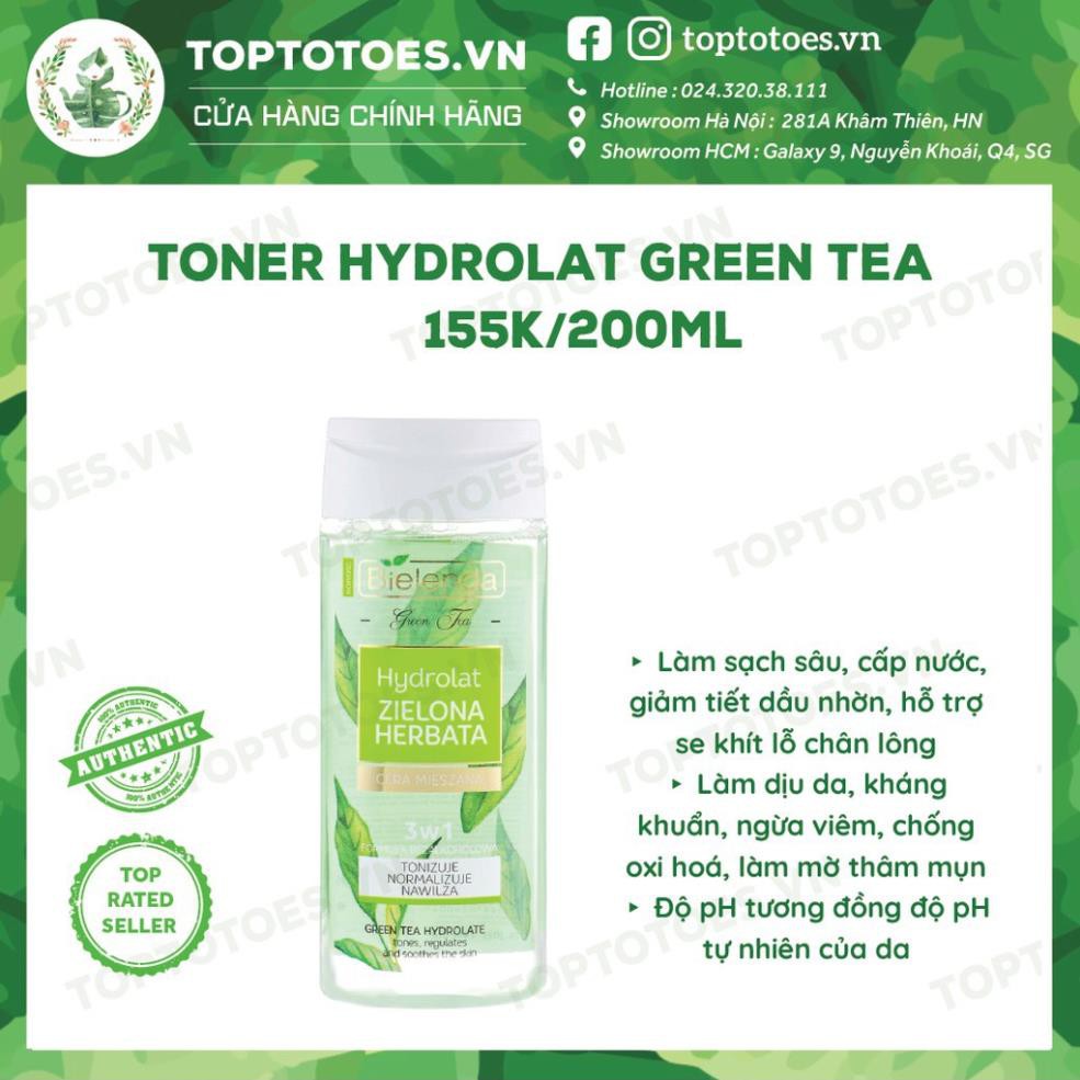 Gel rửa mặt & Toner Bielenda Green Tea làm sạch sâu, kiềm dầu, giảm mụn
