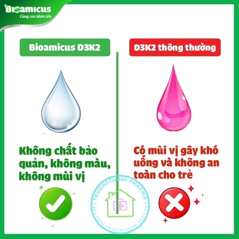 [Quà Tặng] BIOAMICUS Vitamin D3K2 - MK7 - Giúp xương chắc khoẻ, tăng chiều cao