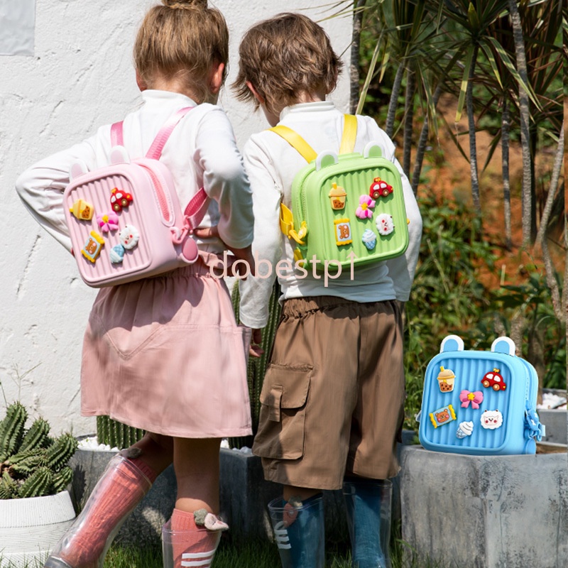 Ngày trẻ em Balo đi học họa tiết hoạt hình dễ thương cho trẻ mẫu giáo ba lô trẻ em dễ thương