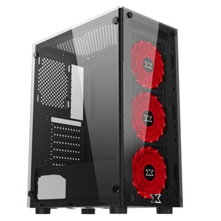 VỎ THÙNG MÁY TÍNH CASE XIGMATEK  HERO 3 FAN 2 MẶT KÍNH CƯỜNG LỰC ATX KÈM 3 FAN X9