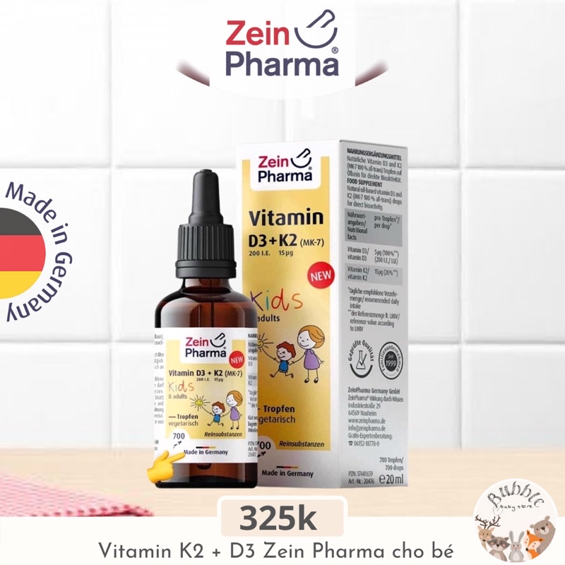 Vitamin K2 D3 Đức ZeinPharma