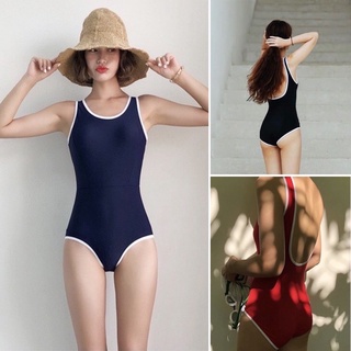 Bikini liền mảnh basic cổ điển ôm dáng siêu dễ thương