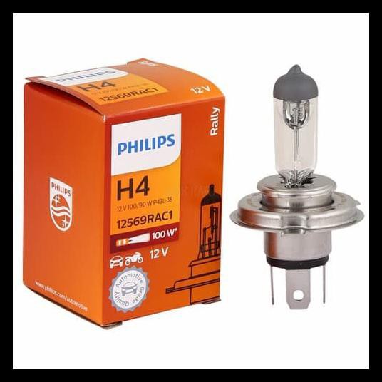 Philips Bóng Đèn Halogen H4 12v 100 / 90w P43T-38-12569Rac1 Chất Lượng Cao