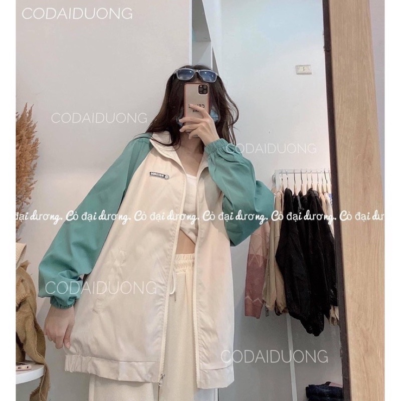 ÁO KHOÁC GIÓ NỮ FORM RỘNG CÁ TÍNH HÌNH THẬT UP Ở CUỐI  ms