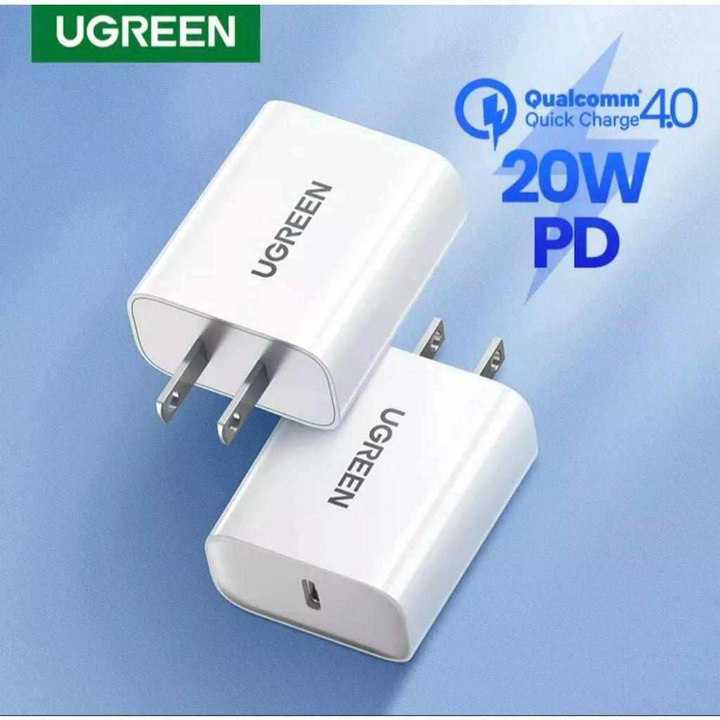 Cốc sạc điện thoại USB C Ugreen 60449 PD 20W hỗ trợ sạc nhanh QC4.0 9V2A Chính Hãng CD137