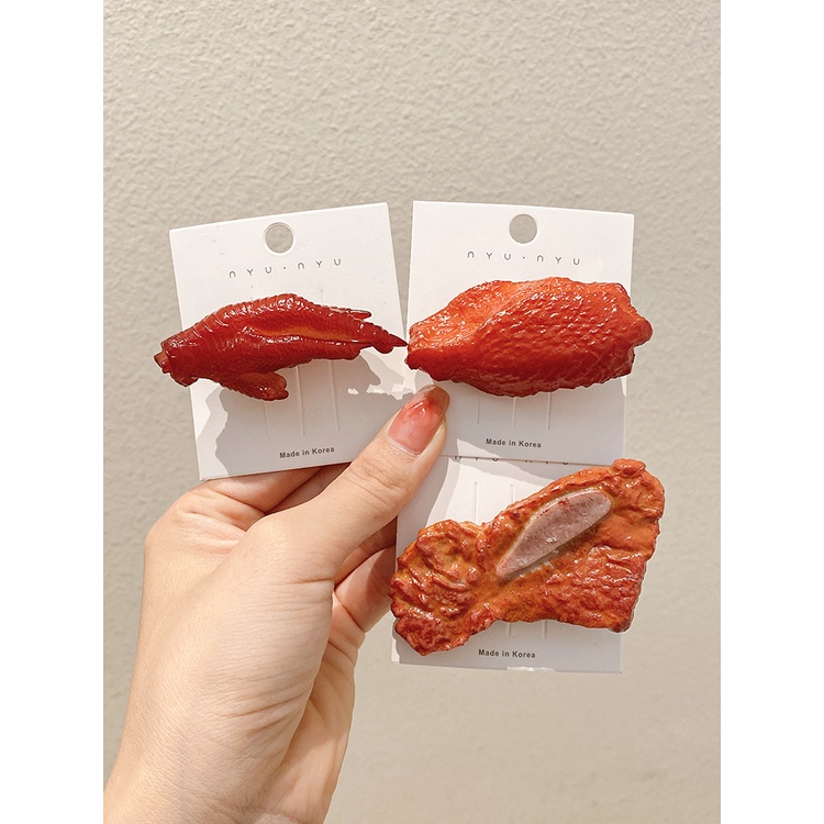 Kẹp Tóc Nữ Hình Thức Ăn Sáng Tạo Phong Cách Hàn Quốc Mới