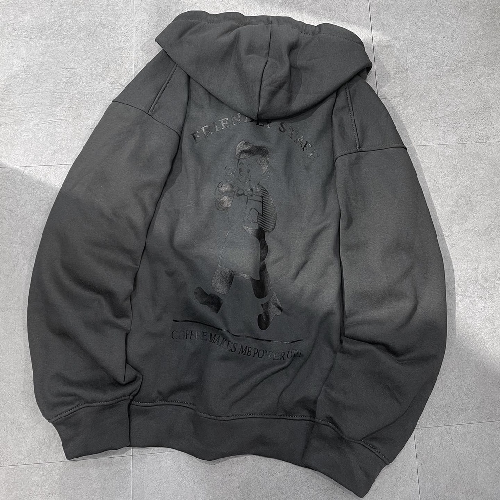 Áo khoác nam nữ - Áo Khoác Nỉ YAYSHOP chất nỉ lót bông mềm họa tiết in STAFF lạ mắt