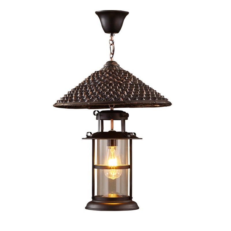 Đèn chùm, đèn gỗ thả trần phong cách cổ điển trang trí nhà cửa, khách sạn, nhà hàng