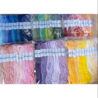 10 tép chỉ cotton 8m theo tông
