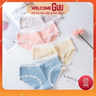 Quần Lót Nữ Cotton Cao Cấp Phong Cách Nhật Bản Dễ Thương - Kháng Khuẩn Quần Chip Nữ Siêu Kute QLN888_GUU