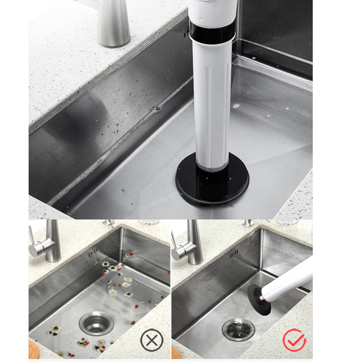 Súng thông tắc bồn cầu - Dụng cụ thông tắc bồn cầu, chậu rửa, ống nước loại áp lực mạnh nhất