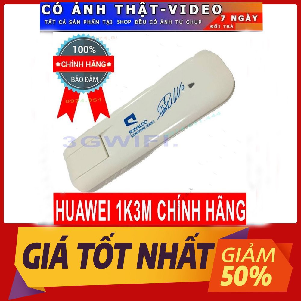 Usb Dcom 3G 4G Huawei 1K3M dùng cắm vào laptop máy tính là có mạng không giới hạn thời gian | BigBuy360 - bigbuy360.vn