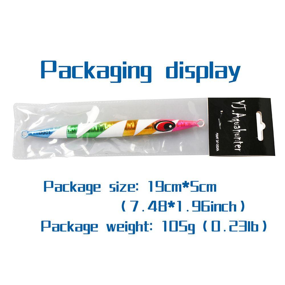 MUVAKO Mồi Câu Cá Bằng Kim Loại Không Móc Nhiều Màu Sắc 100g 15.5cm