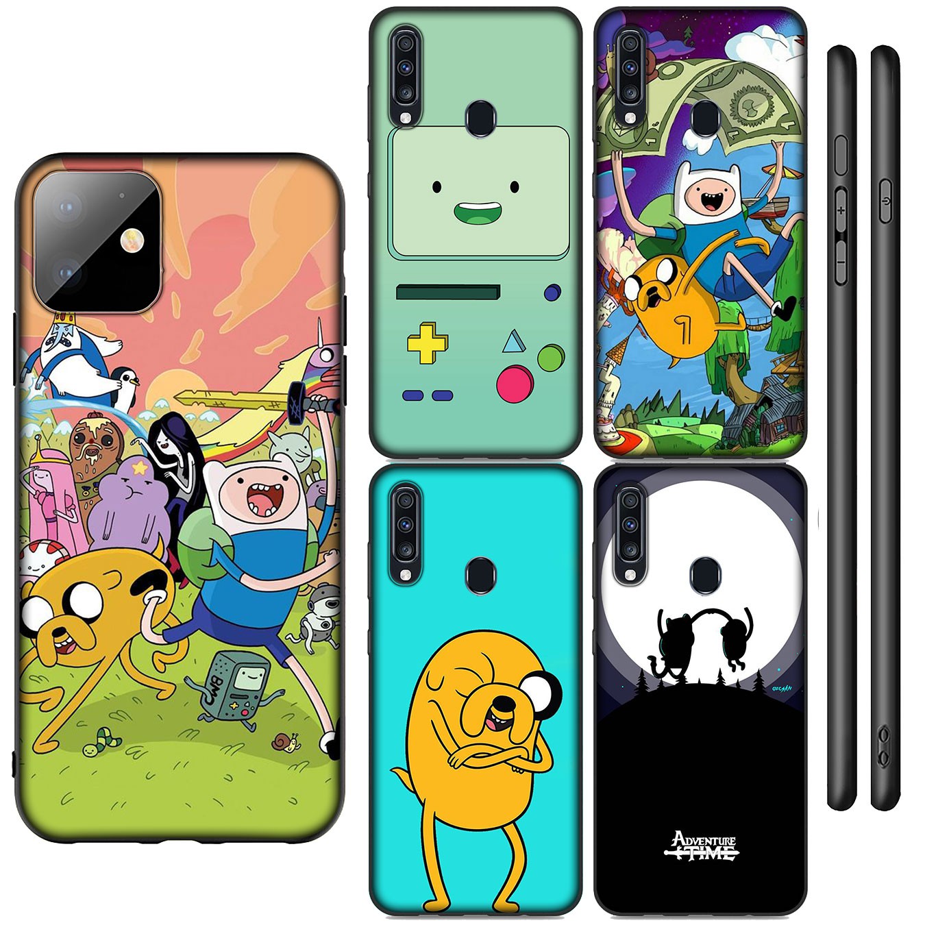 Samsung Galaxy A9 A8 A7 A6 Plus J8 2018 + A21S A70 M20 A6+ A8+ 6Plus Casing Soft Silicone Cartoon adventure time Phone Case