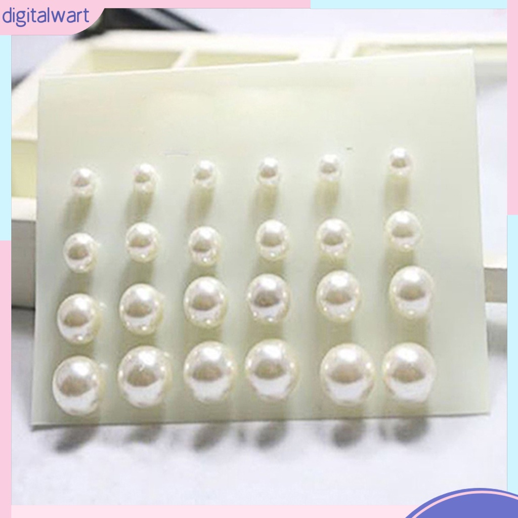 Set 12 cặp khuyên tai thiết kế hạt ngọc trai nhân tạo sang trọng cá tính dành cho nữ
