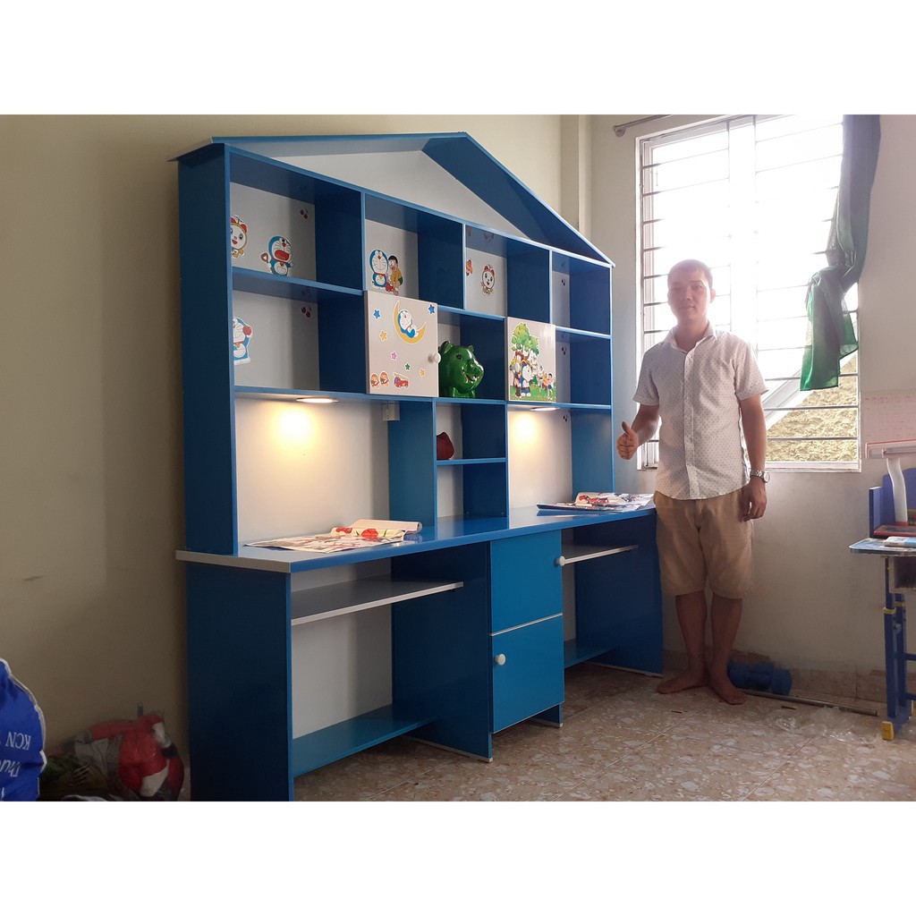 [Chỉ ship HN] Bàn học đôi cao cấp nhựa Đài Loan siêu bền giá xưởng tại Hà Nội | BigBuy360 - bigbuy360.vn