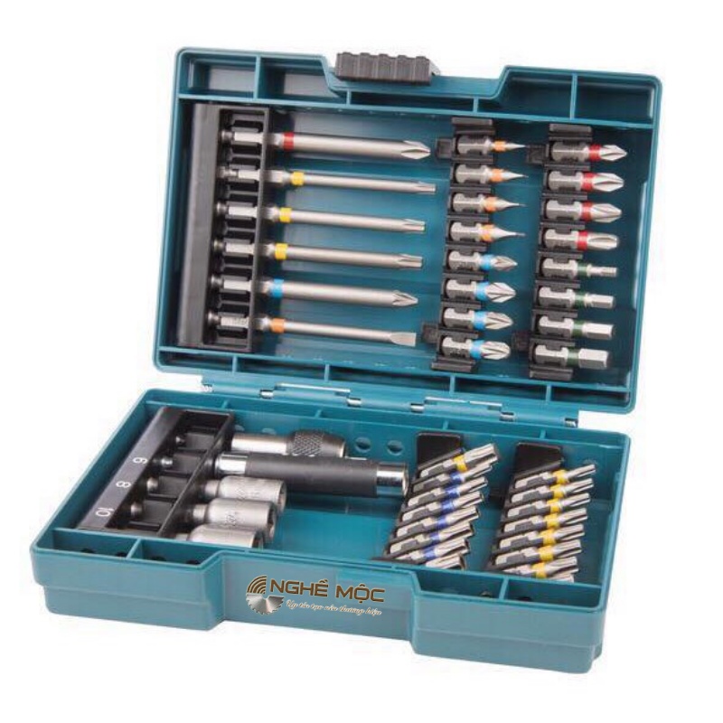 Bộ mũi vít makita B-55697 43 chi tiết chính hãng - Nghề Mộc