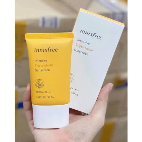 Kem chống nắng ⚡️𝑪𝒉𝒖𝒂̂̉𝒏 𝑪𝒉𝒊́𝒏𝒉 𝑯𝒂̃𝒏𝒈 ⚡️ lâu trôi Innisfree SPF50+ Pa++++ 50ml- Version 2021