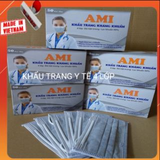 Khẩu trang y tế 4 lớp 3m xám và đen