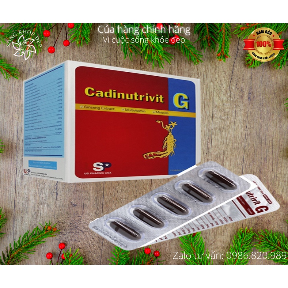 Cao Nhân Sâm - CADINUTRIVIT G - Vitamin và Khoáng Chất
