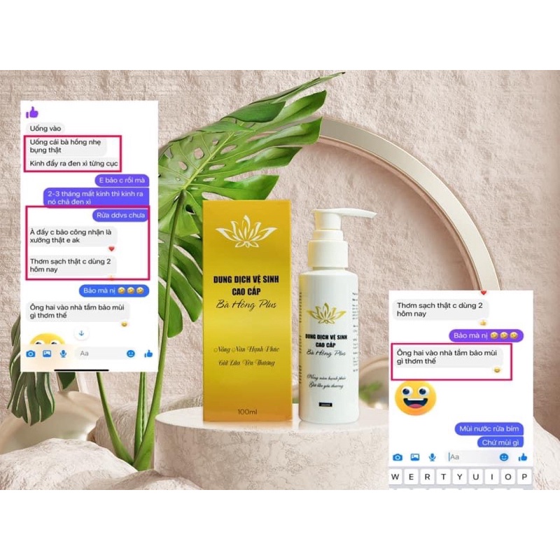 Dung Dịch Vệ Sinh Bà Hồng Plus 100ml