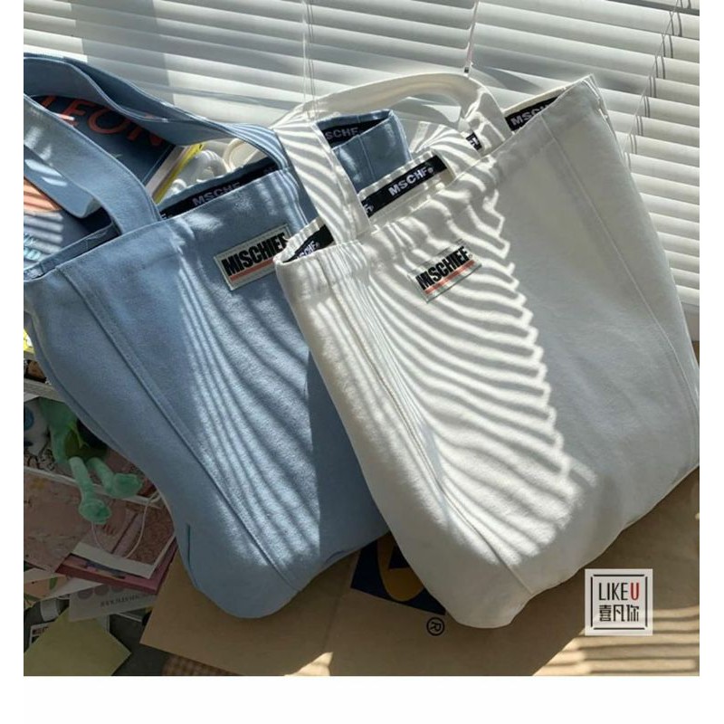 [Mã 252FASHIONSALE giảm 12% đơn 99K] Túi tote vải, túi vải phong cách vintage MIS