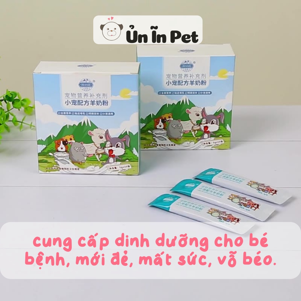 Sữa dê cho hamster, sóc, bọ, nhím, thỏ tuýp JESSIE