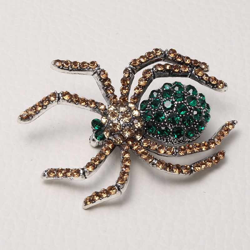 Trâm Cài Áo Hợp Kim Hình Nhện Đính Đá Phong Cách Âu Mỹ Cổ Điển Thời Trang