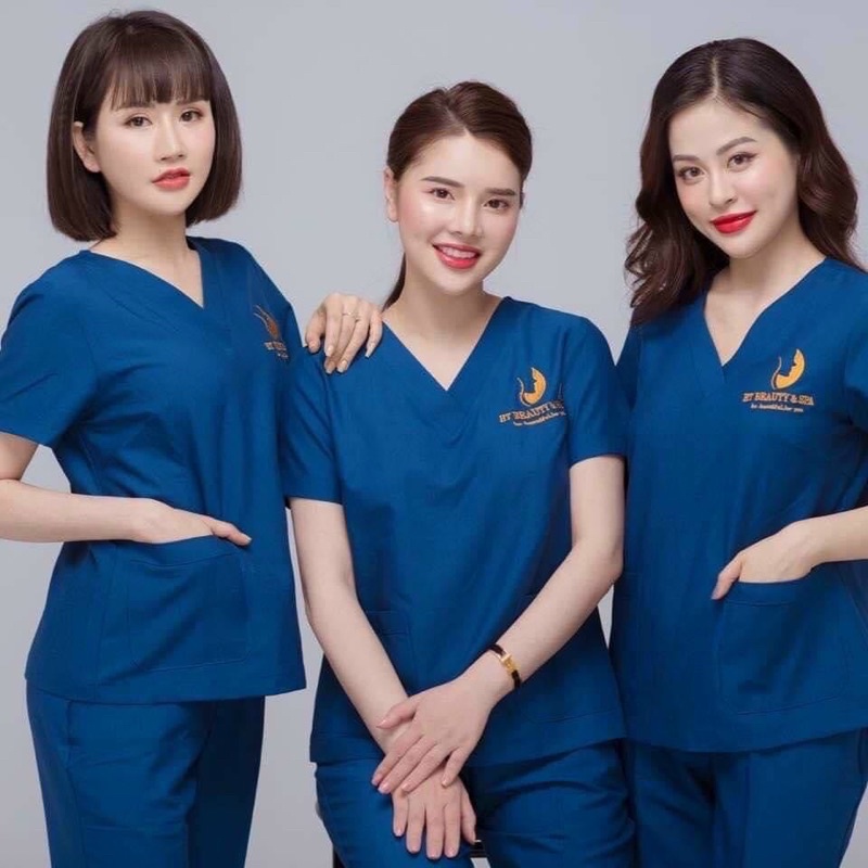 BỘ SCRUBS BÁC SĨ CỔ TIM, ĐỒNG PHỤC PHẪU THUẬT