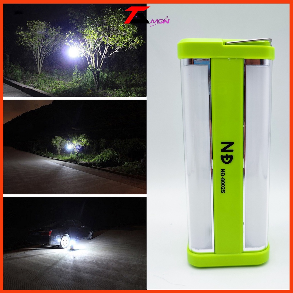 Đèn pin sáng 4 chiều (NĐ-8002S) Đèn sạc bằng năng lượng mặt trời cao cấp, đèn pin dã ngoại, cắm trại