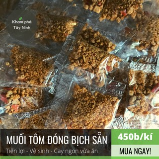 Muối tôm đóng bịch sẵn cho các món bánh tráng ăn vặt chánh gốc Trảng Bàng, Tây Ninh – shop Khám phá Tây Ninh