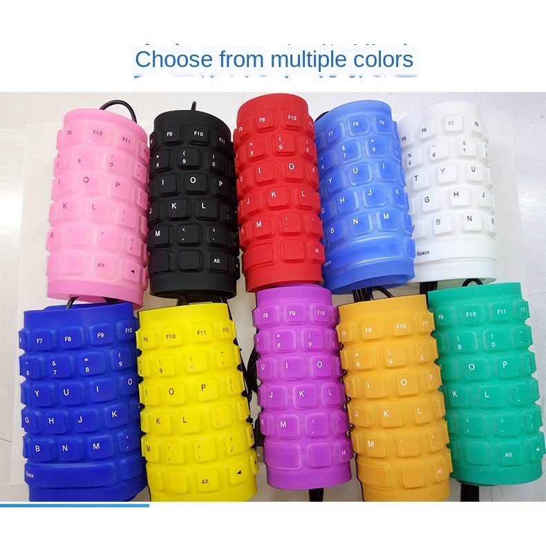 Bàn Phím Silicone Mềm Chống Nước 85 Phím Có Thể Gấp Gọn Tiện Lợi