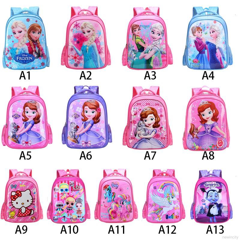 Ba lô họa tiết hoạt hình phong cách Hàn Quốc cho bé gái