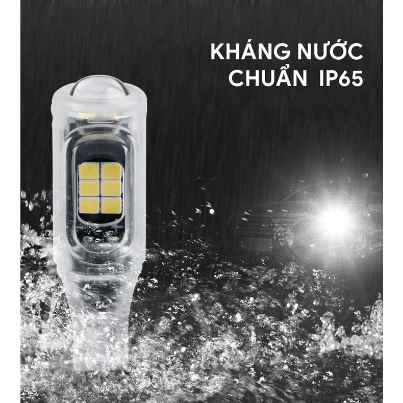 Đèn LED lùi xe hơi, đỗ xe, báo rẽ xi nhan chân T15 chip 2835 T152835-16