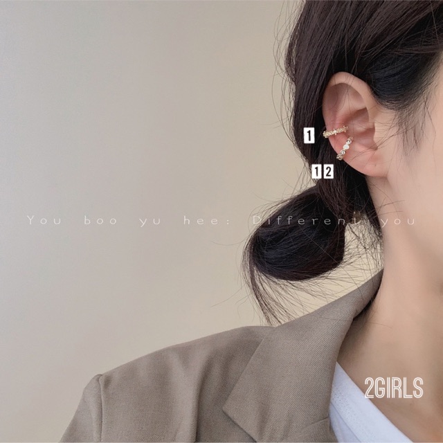 1 chiếc bông tai khuyên tai vành nhiều kiểu