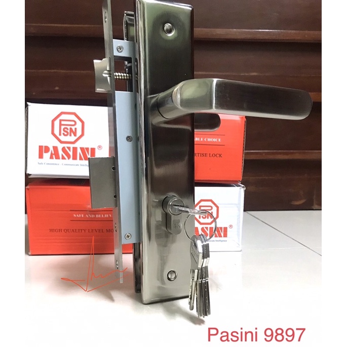 [chính hãng] Khoá cửa đi tay gạt Pasini 9899 &amp; 97 - Bảo hành 1 năm