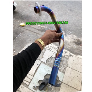 [HOẢ TỐC HCM] Cổ pô titan zin màu tỉnh điện gắn pô zin dành cho / Sonic / winner / raider / satria / exciter