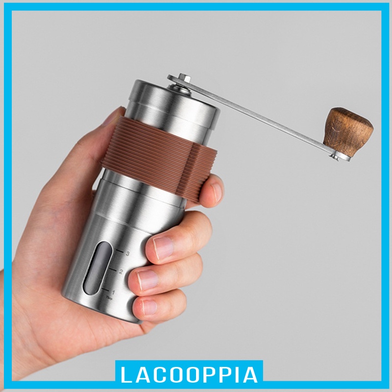 [LACOOPPIA] Manual Coffee Grinder Adjustable Setting for Espresso French Press Camping