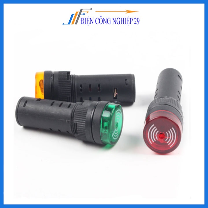 Đèn Báo Nguồn Có Còi AD16-16SM 220VDC