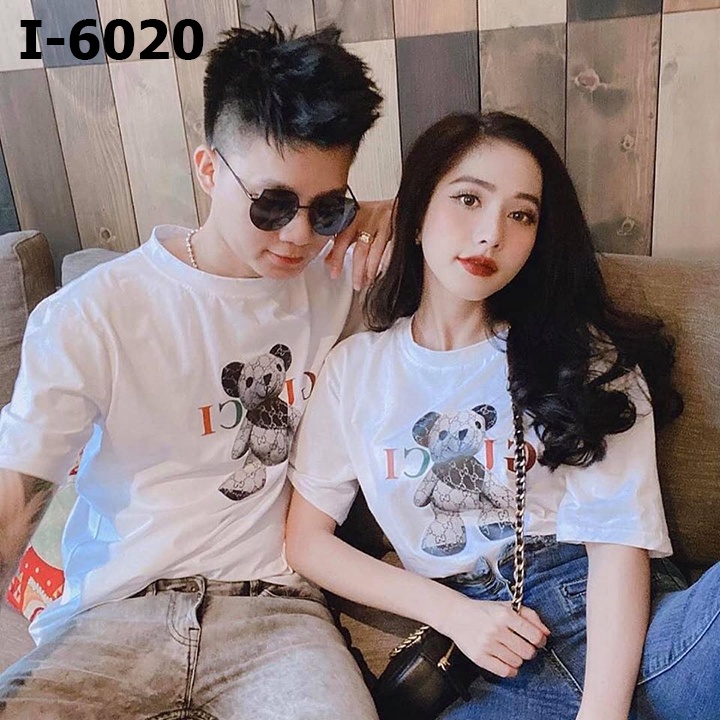 Áo Thun Cặp Đôi Hình Gấu Đáng Yêu - KÈM HÌNH THẬT