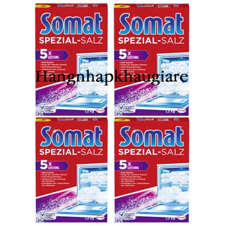 Combo 4 hộp muối rửa ly - bát Somat 1.2x4 hộp