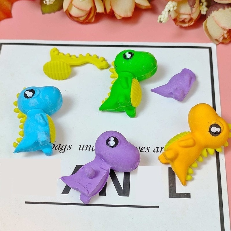 1 Cục Tẩy Hình Động Vật Hoạt Hình 3D Tháo Được Sáng Tạo Dành Cho Trẻ Em