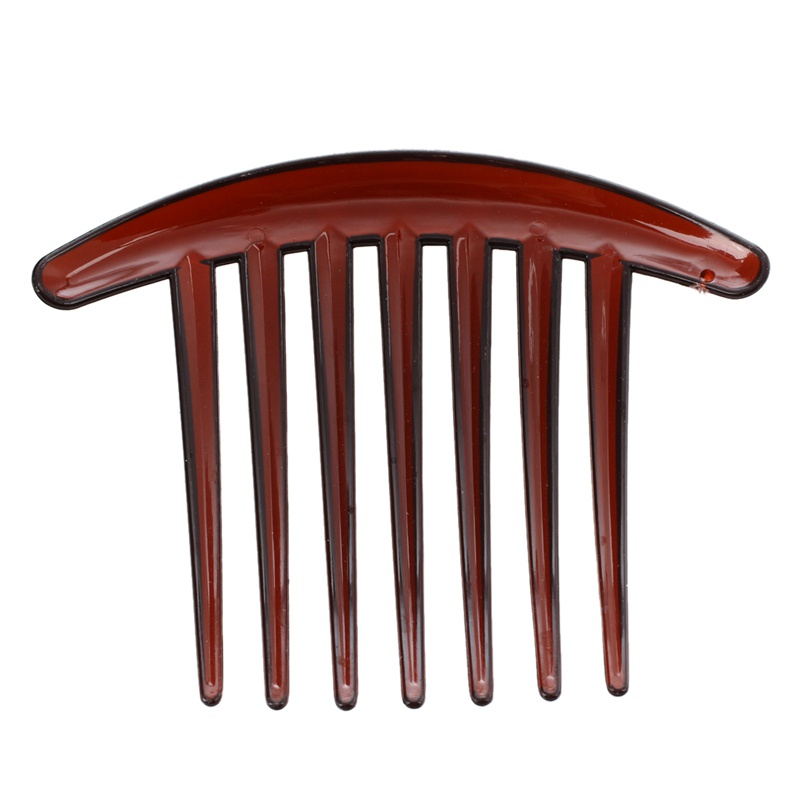 Bộ 2 Lược Cài Tóc Bằng Nhựa Màu Nâu Thời Trang Cho Nữ