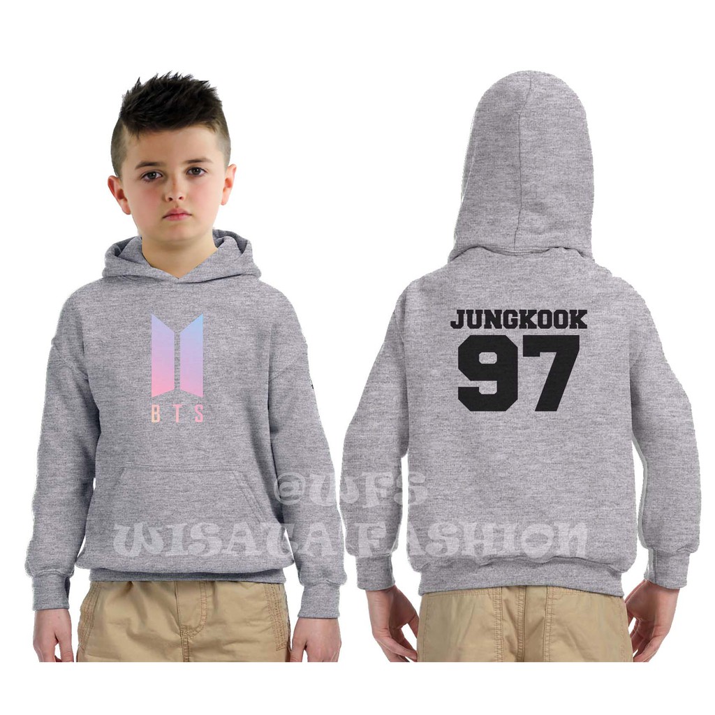 Áo Khoác Hoodie In Hình Bts Jungkook Thời Trang Cho Bé