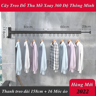 Cây Treo Đồ Thu Mở Thông Minh – Xoay 360 Độ Gọn Gàng Tiện Lợi | Home and Garden