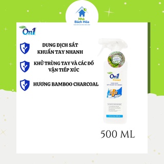 Nước rửa tay khô dung dịch sát khuẩn dạng xịt khuẩn an toàn on1 500ml