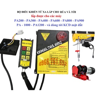 Máy tời điện - điều khiển từ xa cho tời và rùa