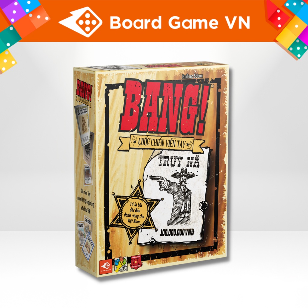 BANG! Cuộc Chiến Viễn Tây - Việt Hóa Chính hãng - Board Game VN