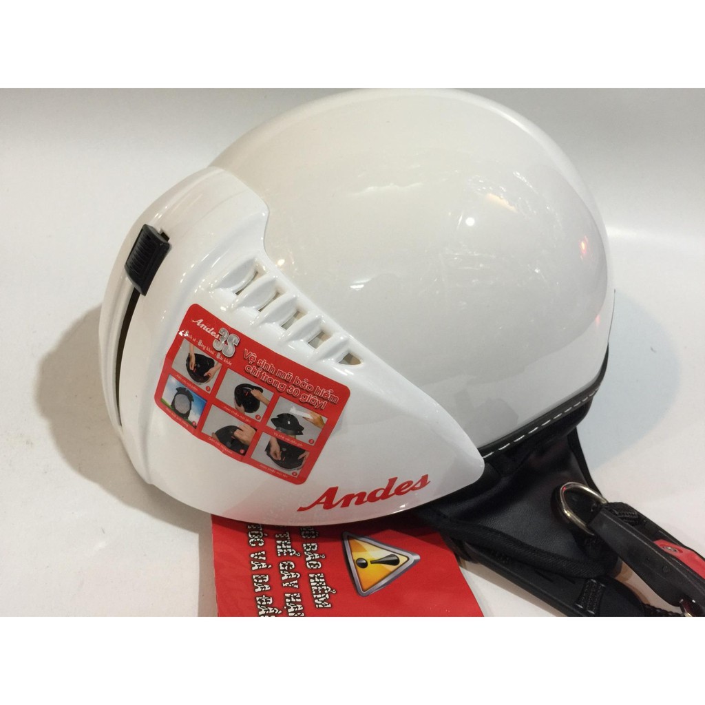 MŨ BẢO HIỂM KÍNH ÂM ANDES 181 CHÍNH HÃNG-BẢO HÀNH 24 THÁNG