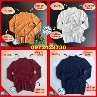 Áo len nam cổ cao, cổ trụ, cổ 3 phân Hà Nội